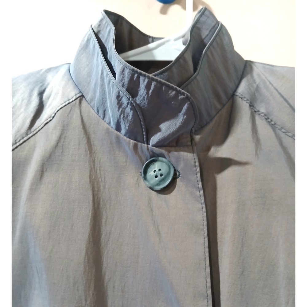 VINTAGE 80's Irridescent Traveler Rain Coat 8 - Picture 3 of 9